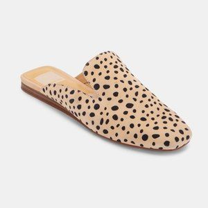 NEW Dolce Vita Bran Flats Spotted Leather Mules